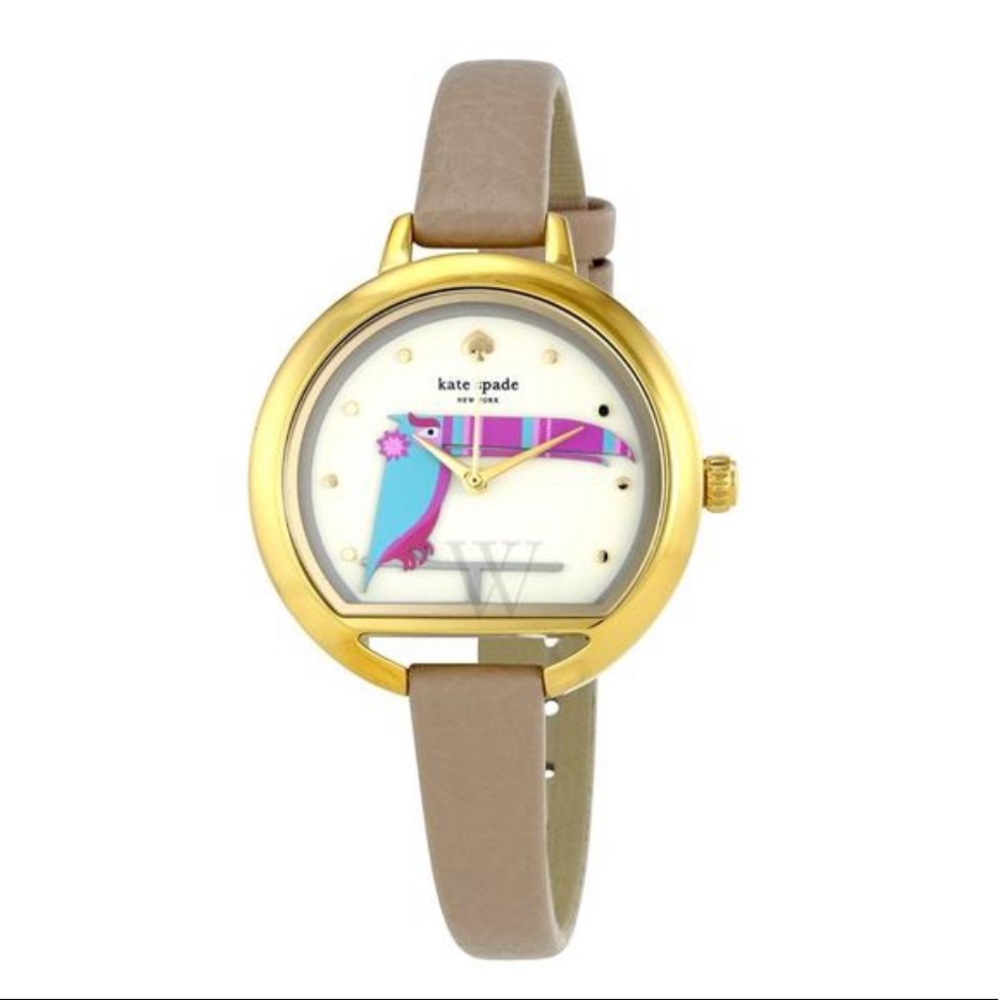 Kate Spade Pelican Watch With Tan Band